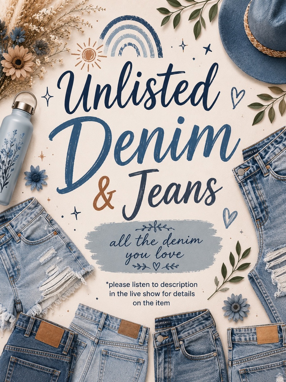 Unlisted Denim & Jeans for Live Shows with @thrift_educator